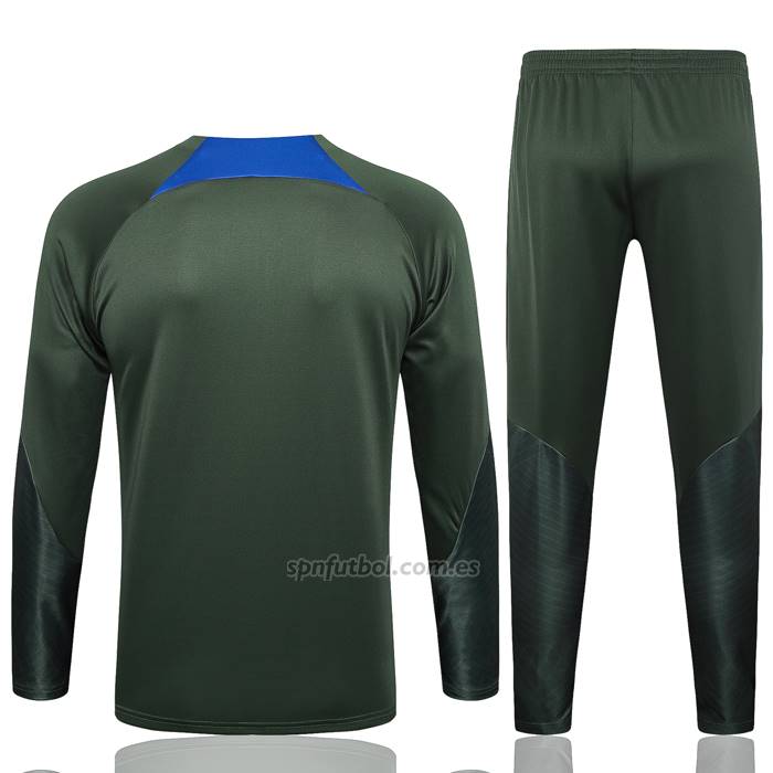Chandal de Sudadera del Paris Saint-Germain Jordan Nino 2023-2024 Verde
